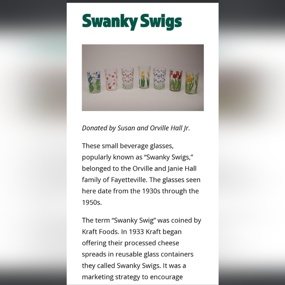 1950s Swanky Swig Juice Glasses, collectible / vintage/ antique, Bustling Betsy - Picture 15 of 16